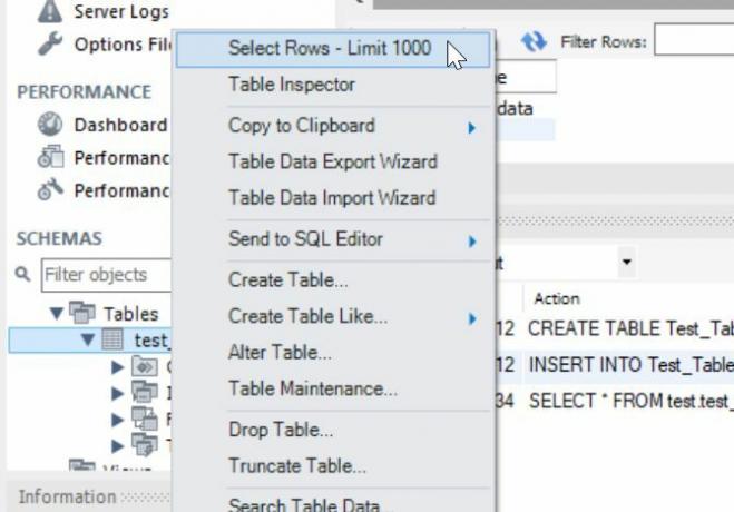 cum se instalează fereastra de baze de date mysql