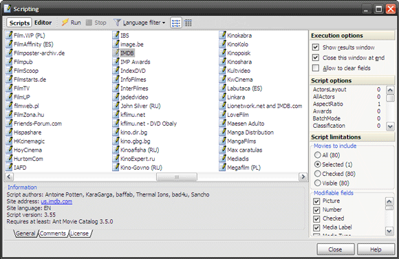 organizator de filme open source