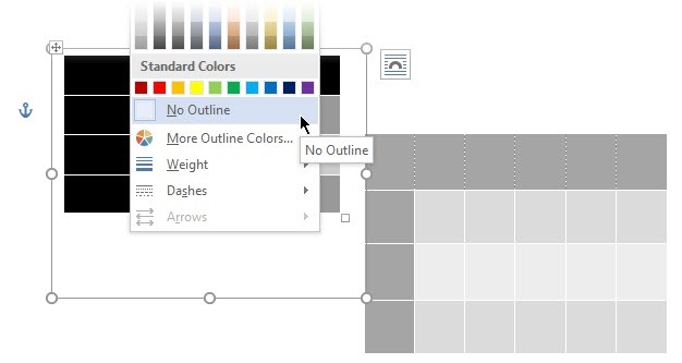 Utilizați acest truc pentru o poziționare mai bună a tabelelor în conturul caselor de text Microsoft Word MSWord