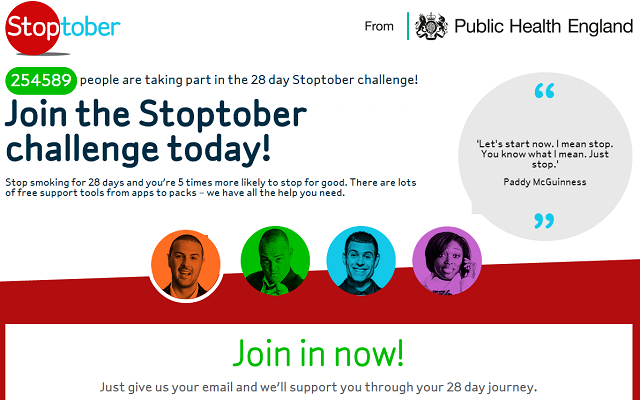 Site-ul Stoptober