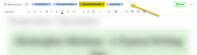 Etichetare în Evernote