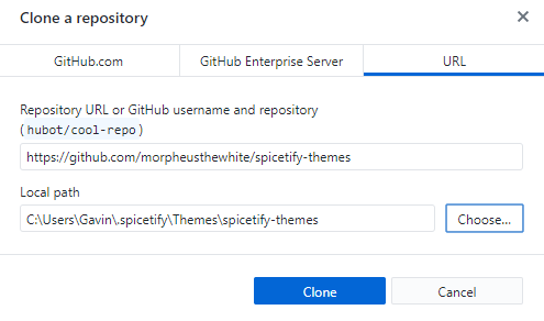 Depozitul de clone desktop github