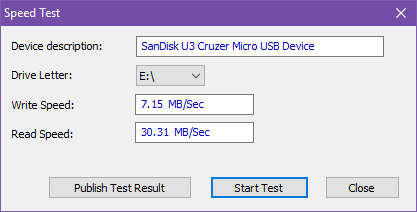 5 aplicații pentru a verifica viteza unității dvs. de memorie USB din Windows testează viteza USB usbdeview