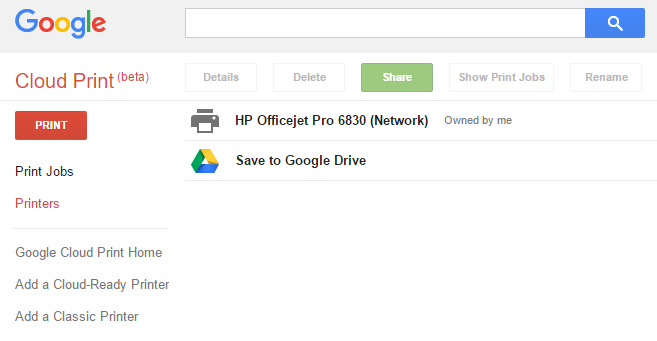 Google Cloud Print și alternative pentru tipărire Print-the-go google cloud print