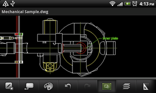 Aplicația autocad pentru Android