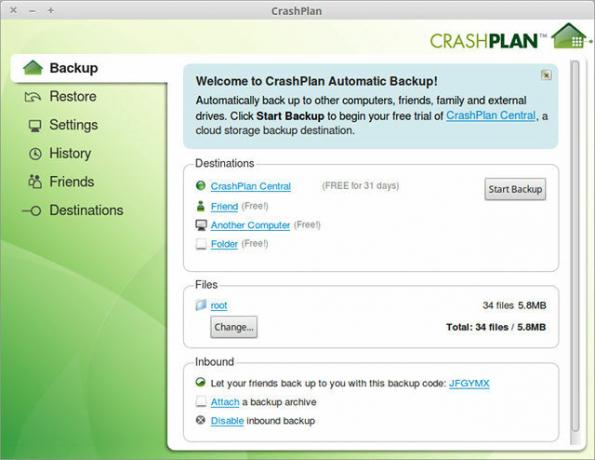 backup-ul linux-crashplan