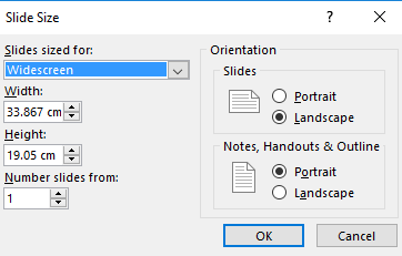 Cum să schimbați dimensiunea diapozitivelor dvs. în PowerPoint dimensiune personalizată