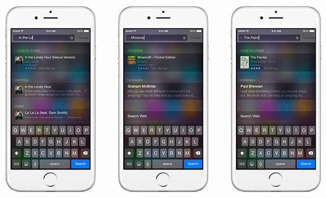 iOS 8 este aici: 10 motive pentru a-l instala imediat Spotlightios8