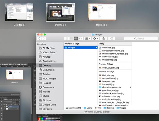 Cum se utilizează mai multe desktop-uri în viteza de perspectivă rapidă pentru Mac OS X