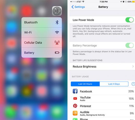 Cum să salvați bateria în iOS cu acest mod de consum redus Mod de baterie scăzut Trick