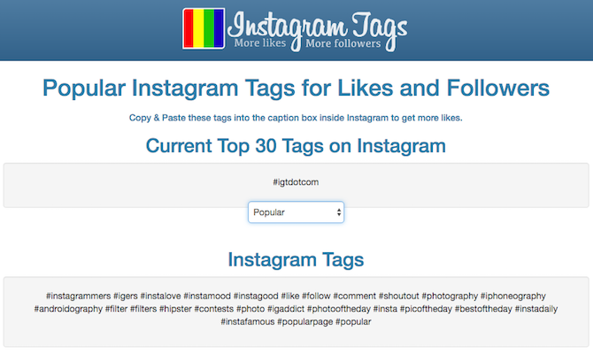 Cele mai bune instrumente Instagram InstagramTags