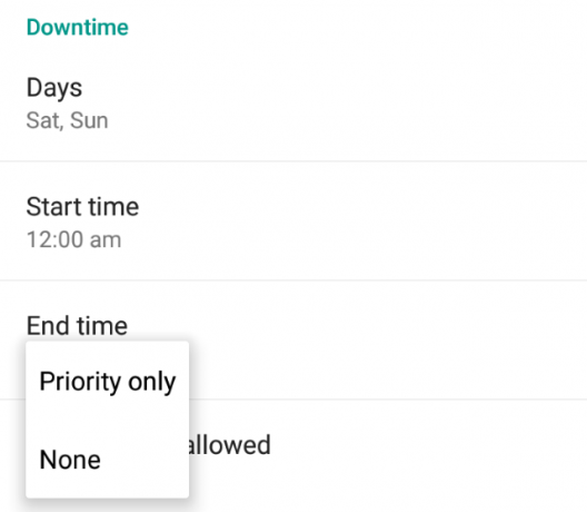 Downtime-prioritate-mode