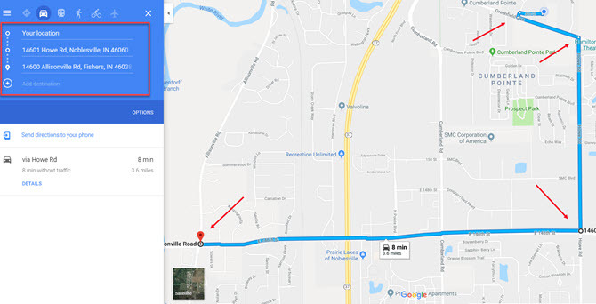 Solutie alternativă pentru traseul Google Maps