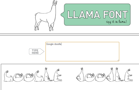 font llama