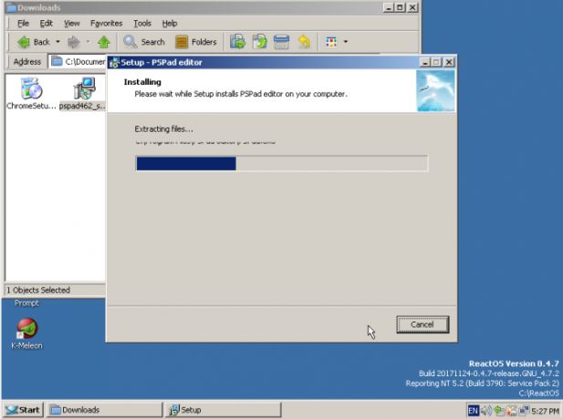 reactos review pspad install