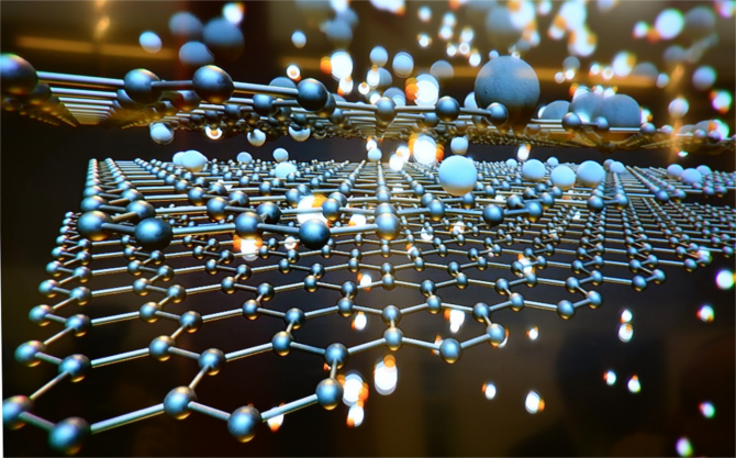 Structura hexagonală a grafenei