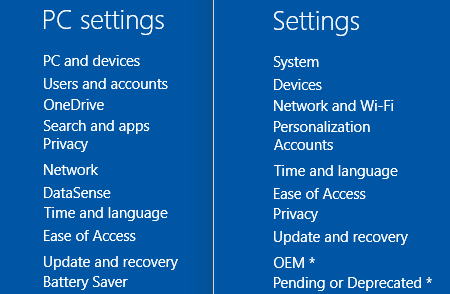 Setări PC Windows 10