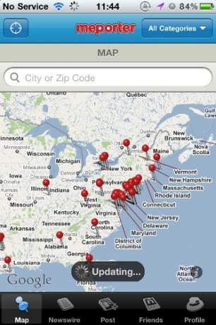 Deveniți un jurnalist cetățean mobil folosind harta principală a iPhone și Meporter