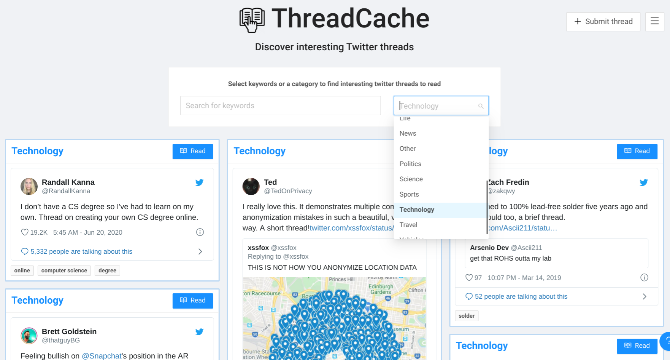 Descoperiți thread-uri pe Twitter care merită citite la ThreadCache 
