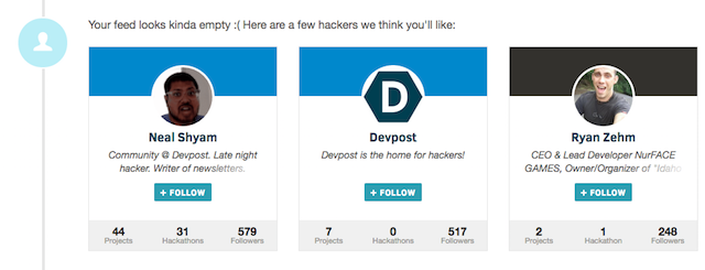 Hackathon-devpost-profile