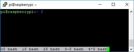 Listă fereastră terminal terminal GNU