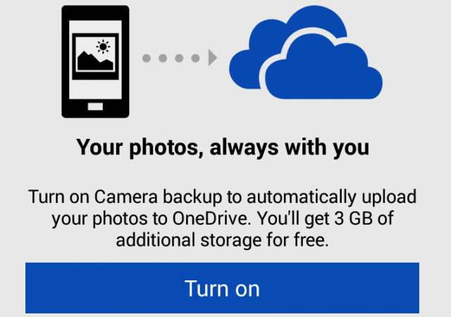 OneDrive Backup Camera