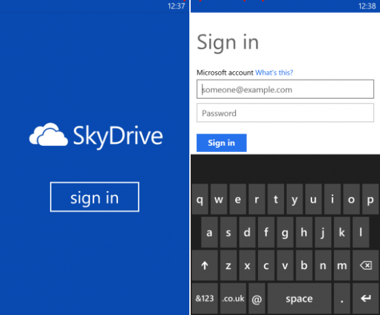 skydrive Windows phone