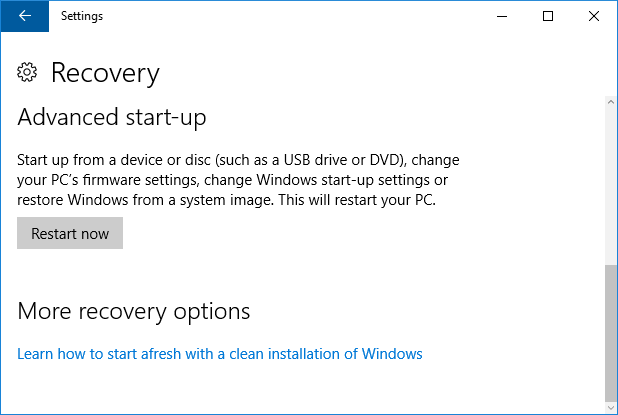 curățați instalați Windows 10