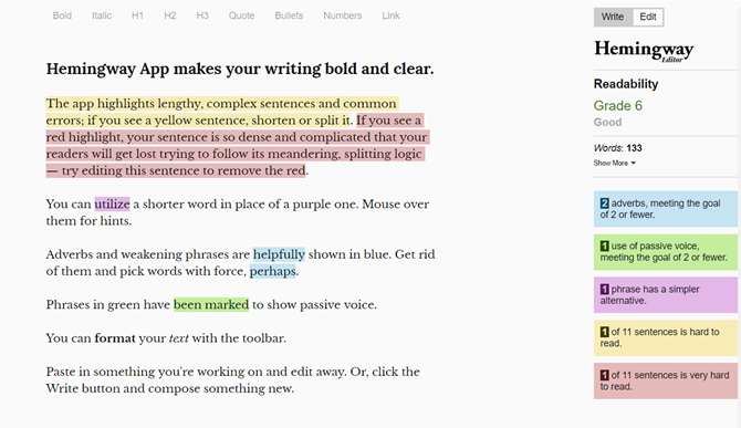 Hemingway Editor Web