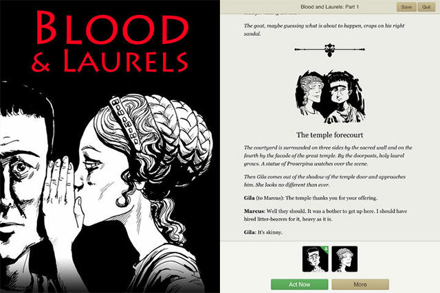 Love Love Fiction Interactive? Umpleți-vă iPad-ul sau iPhone-ul cu text Adventures Bloodlaurels