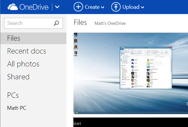 Aceasta este o captură de ecran a unuia dintre cele mai bune programe Windows numite OneDrive