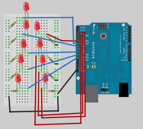 lumini de Crăciun arduino