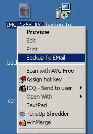 Backup de fișiere la e-mail cu un singur clic face backuptoemailmain27042008