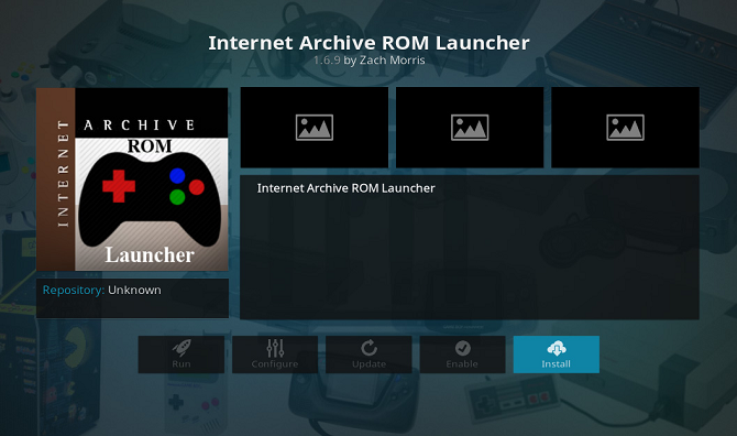 Internet archive rom install on Kodi