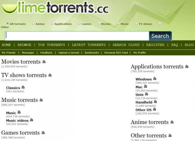 limetorrents motor de căutare torent