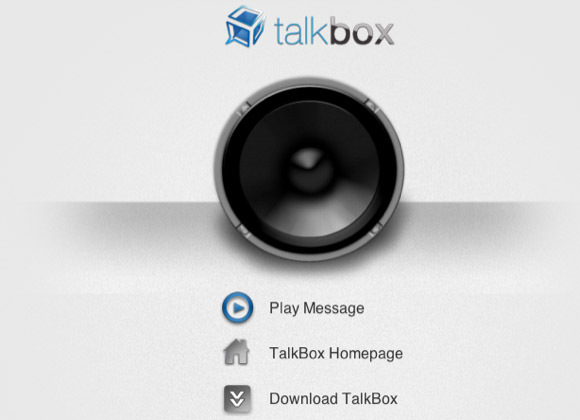 aplicație talkbox