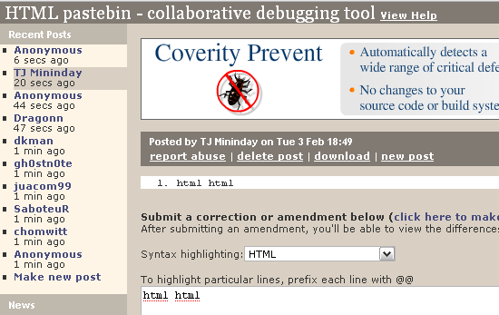 3 Clipboard-uri de internet pentru partajarea de note și fragmente de cod pastebin