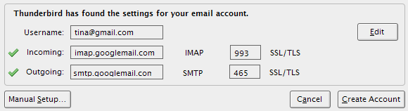 sincronizați e-mailul Thunderbird