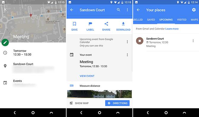 Google Maps calendar calendar integrare gmail