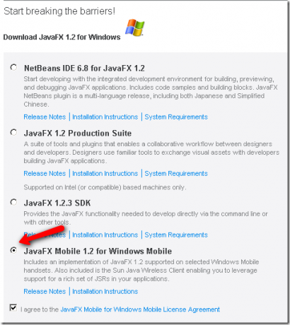 Java pentru Windows Mobile