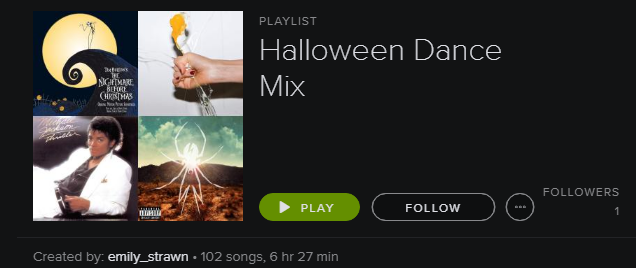 Playlist Spotify - Halloween Dance Mix