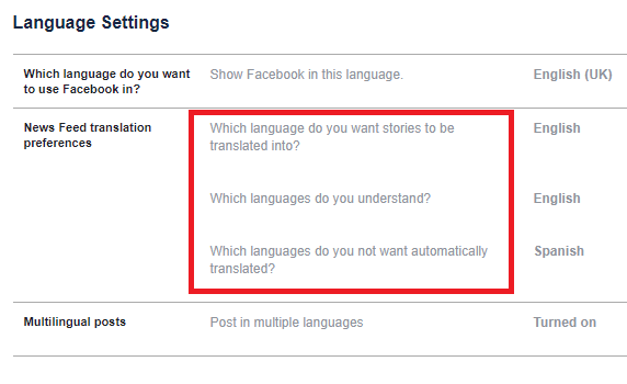 Cum să vă traduceți noutățile pe Facebook Limbi de facebook