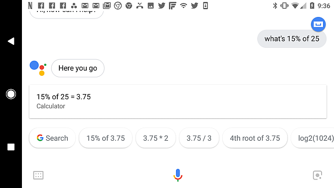 Calculator de sfaturi Google Assistant