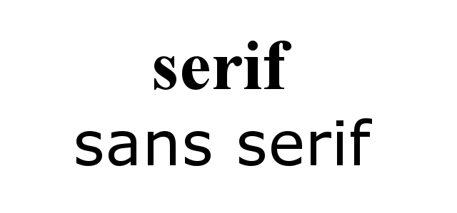 serif