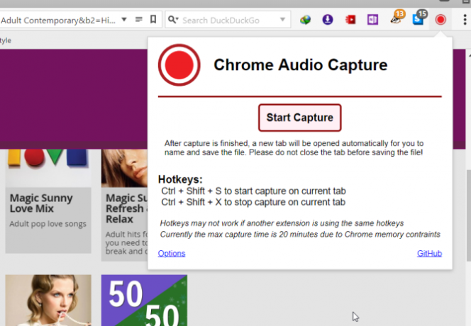 extensie de captură audio chrome pentru chrome