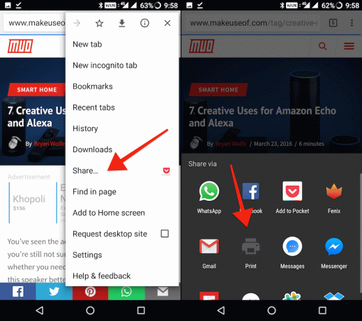 convertiți pagina web în PDF în Chrome pentru Android 3