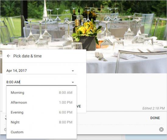 google păstrează locația de reamintire a evenimentelor