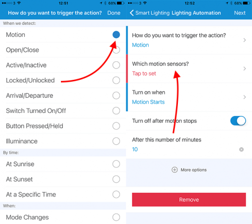 Cum să configurați și să utilizați sistemul dvs. SmartThings Samsung, alegerea inteligentă a senzorului de mișcare