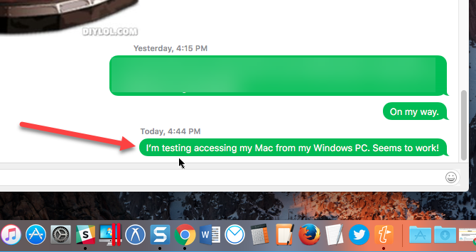 mac realvnc ferestre de vizualizare imessage