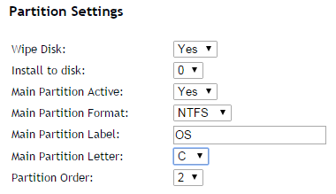 Setări de compartimentare Setări generale generator de răspuns Windows